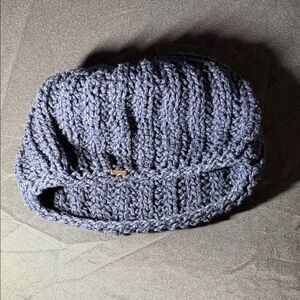 Free People Navy Knit Beanie